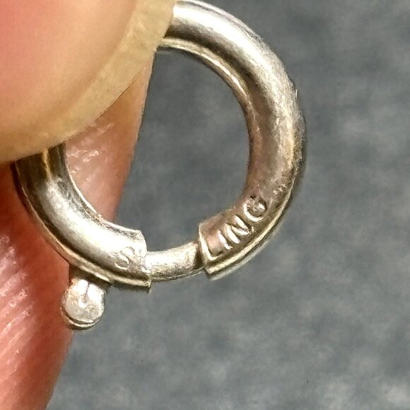 VTG Sterling Silver 925 Large Double Link Charm Bracelet Size 7.25'' Length - Picture 8 of 9